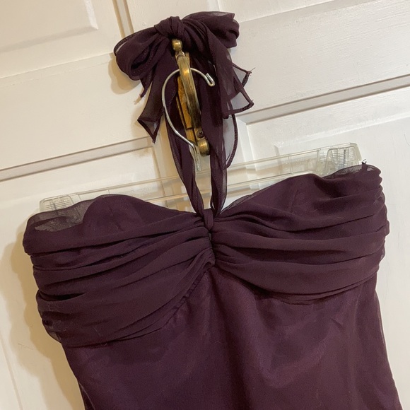Dark Plum Formal Maxi Dress - Picture 2 of 9